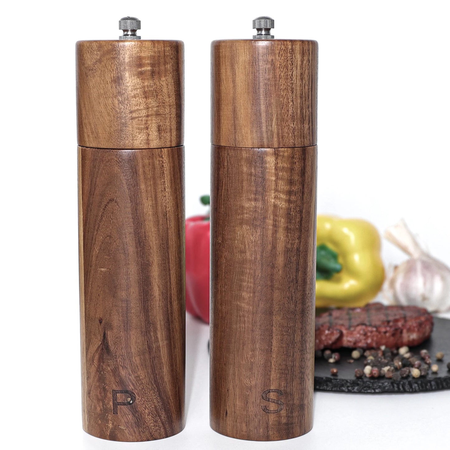 Leeseph Salz- & Pfeffermühle aus Holz – Frische Gewürze für Ihre Küche
