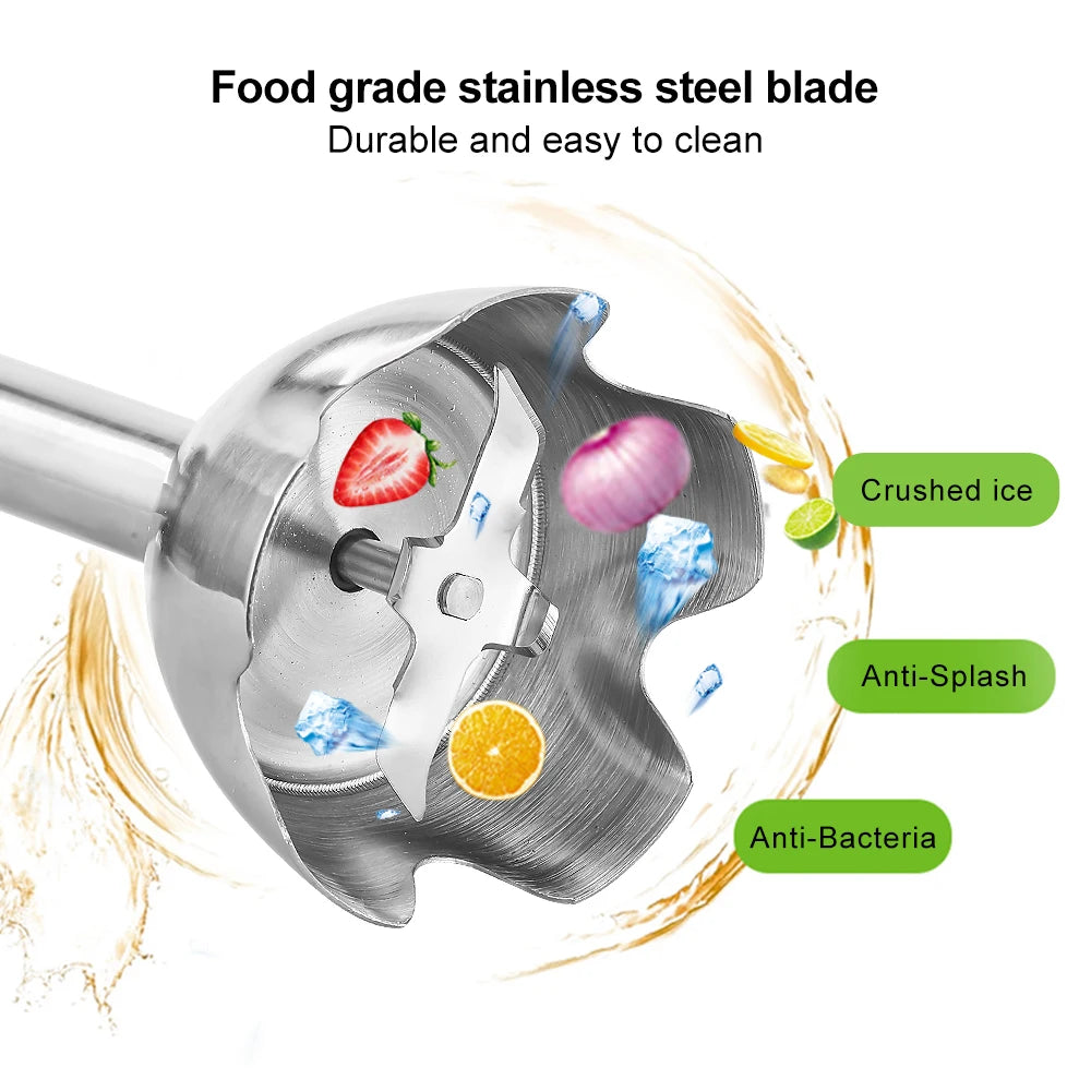 Biolomix Stabmixer HB1200 – Der leistungsstarke 4-in-1 Handmixer für Ihre Küche