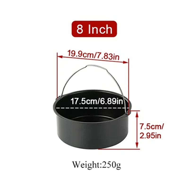 Antihaft Kuchenform 6/7/8 Zoll – Ideal für Pizza, Kuchen und mehr