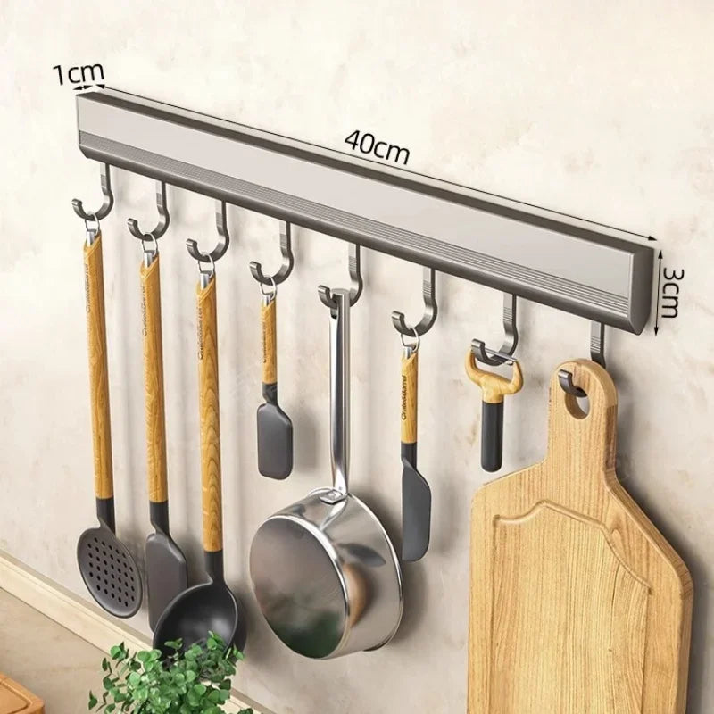 Wandhaken aus Aluminium – Vielseitiger Aufbewahrungshalter ohne Bohren