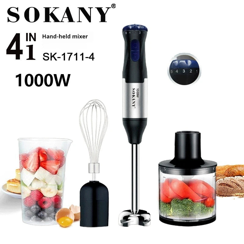 Sokany Handmixer 1000W – All-in-One Mixer für Ihre Küche