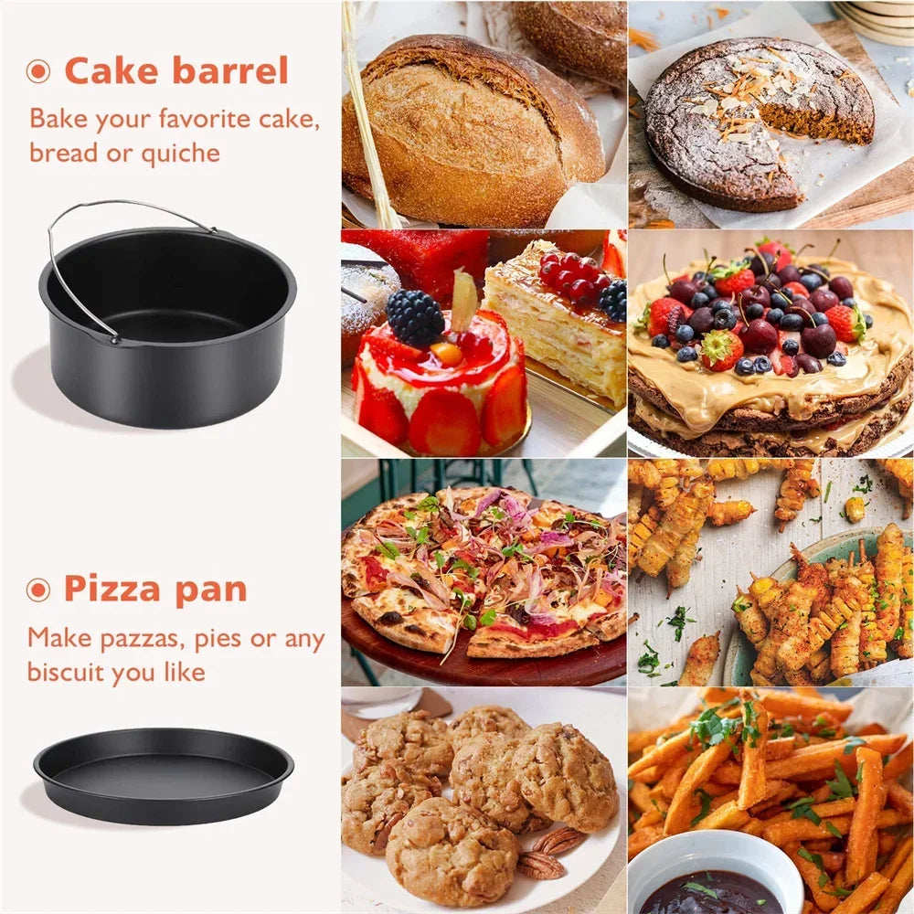 Antihaft Kuchenform 6/7/8 Zoll – Ideal für Pizza, Kuchen und mehr
