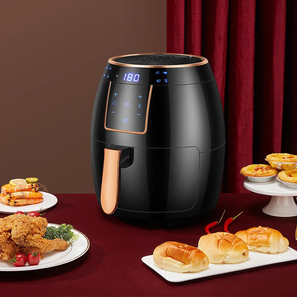 Heißluftfritteuse von Romellar – Gesund frittieren ohne Öl! 5,5L