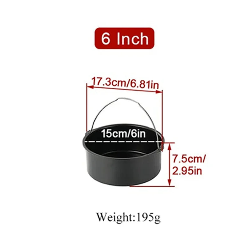 Antihaft Kuchenform 6/7/8 Zoll – Ideal für Pizza, Kuchen und mehr