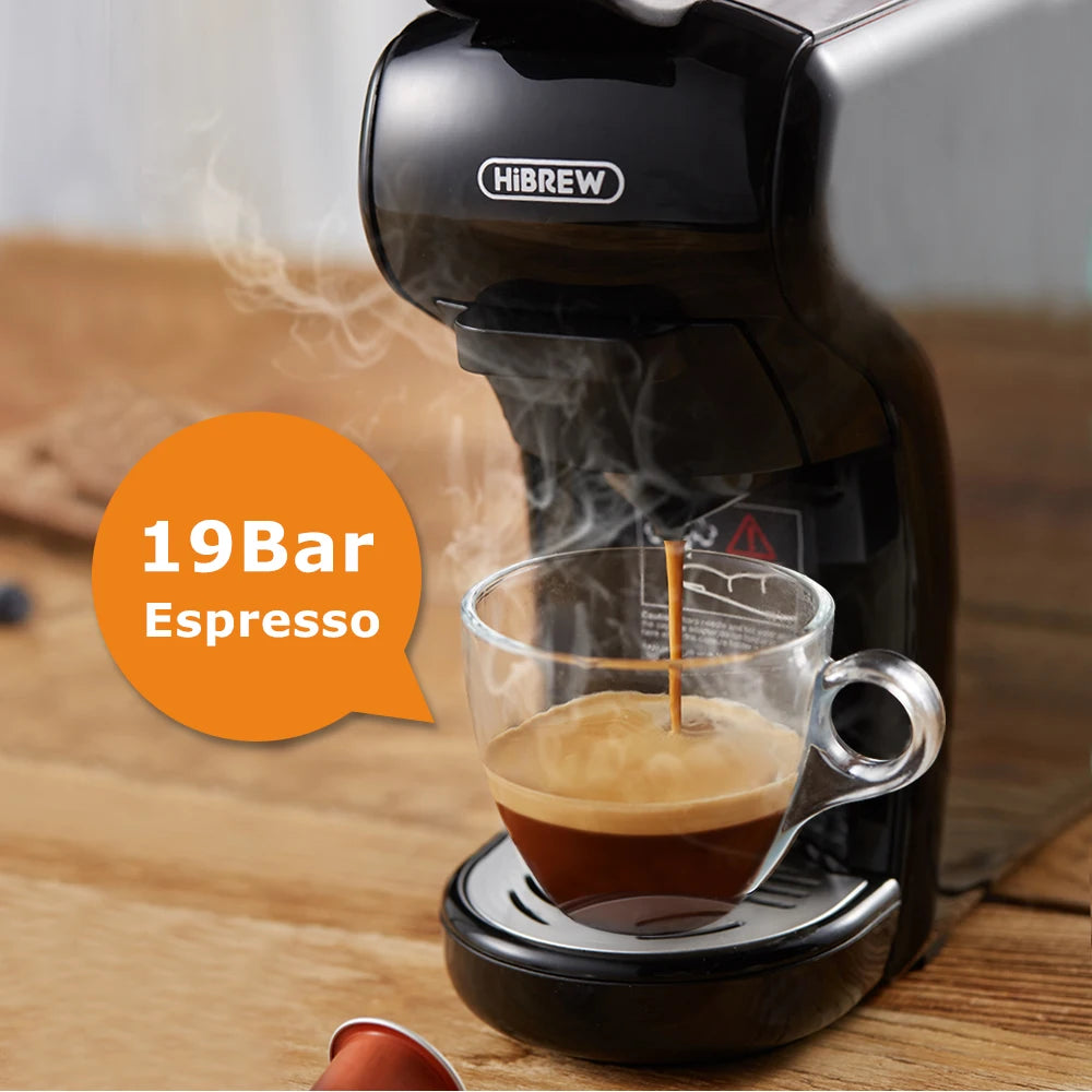 HiBREW H1: Espressomaschine für den perfekten Kaffeegenuss – 5-10 Tassen 19 Bar
