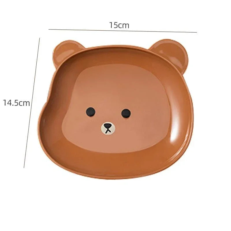 Little Bear Dinner Plate – Niedlicher Cartoon Teller für Snacks & Früchte