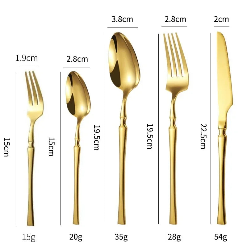 Premium Besteckset von KNGZI – Elegant und Umweltfreundlich