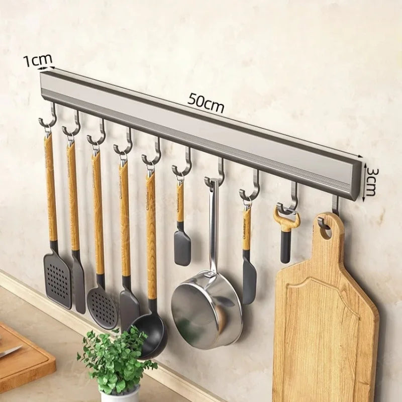 Wandhaken aus Aluminium – Vielseitiger Aufbewahrungshalter ohne Bohren