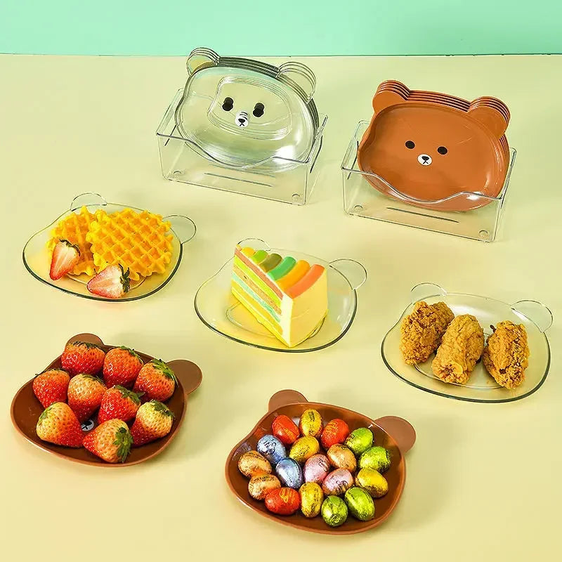 Little Bear Dinner Plate – Niedlicher Cartoon Teller für Snacks & Früchte