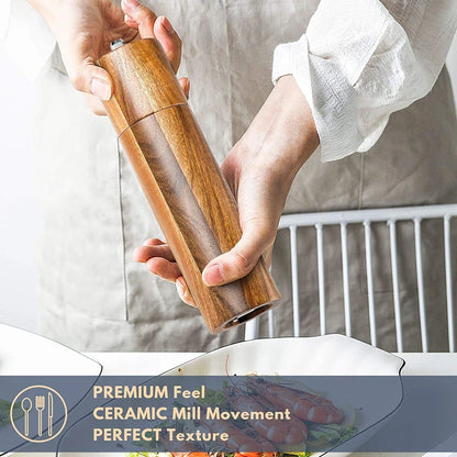 Leeseph Salz- & Pfeffermühle aus Holz – Frische Gewürze für Ihre Küche