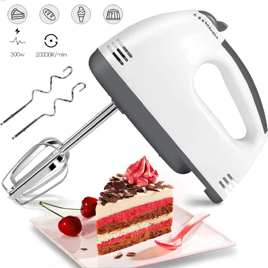 Andralyn Handmixer – Edelstahl, 5 Geschwindigkeiten & Turbo-Funktion für perfekte Ergebnisse