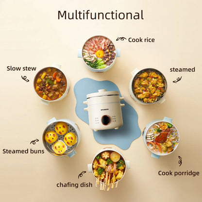 2,0 l Mini Multicooker – Der perfekte Küchenhelfer für schnelle Eintöpfe und Reisgerichte