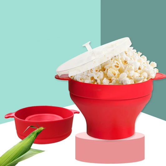 Silikon Popcornschale Mikrowelle – Faltbare Popcorn Maker für Zuhause