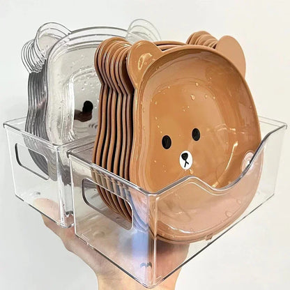 Little Bear Dinner Plate – Niedlicher Cartoon Teller für Snacks & Früchte